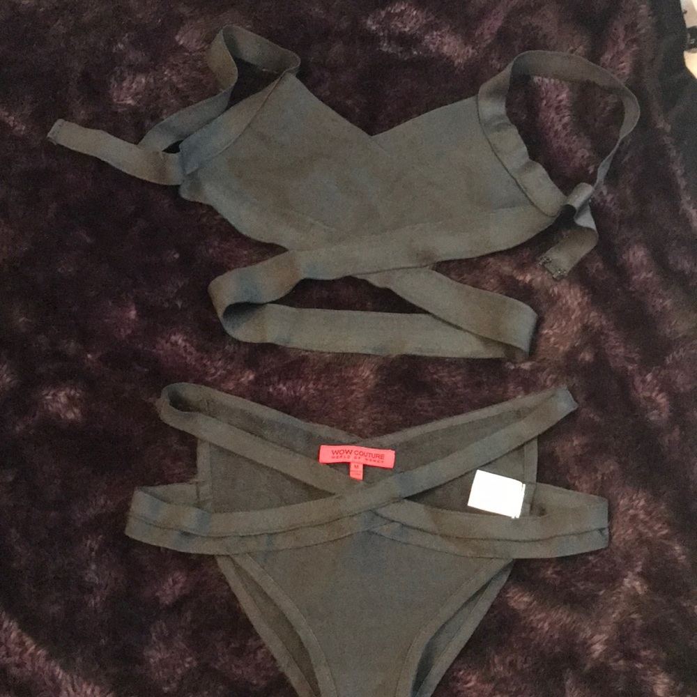 Black bandage bikini